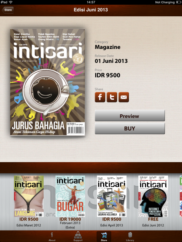 Majalah Intisari edisi Juni 2013